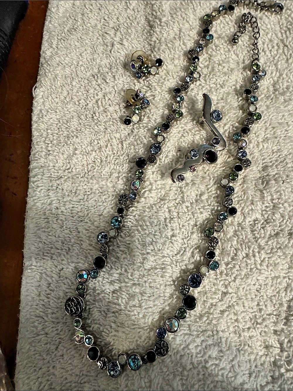 Multicolor Beaded Statement Necklace Set